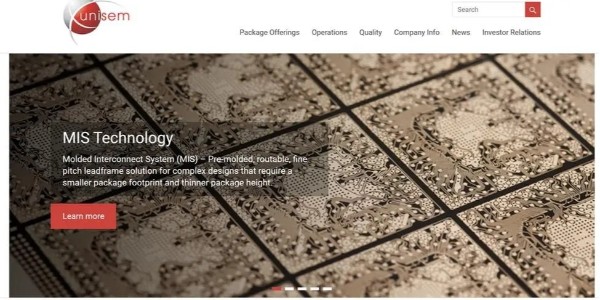 因疫情原因Unisem宣布關(guān)閉霹靂州怡保的封測(cè)廠